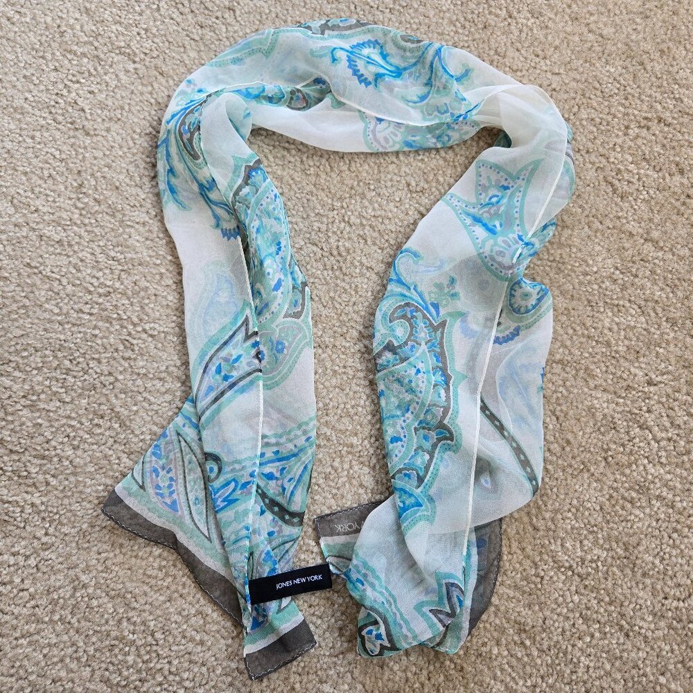 Jones New York Silk Chiffon Scarf